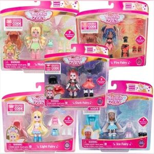 Set5⚡️Royale High Dark Fairy, Nature Fairy, Ice Fairy, Light Fairy & Fire Fairy.